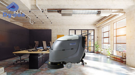 オフィス清掃用に設計された20インチ自走式歩行型床洗浄機