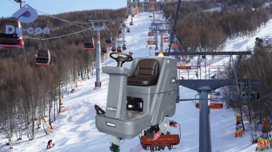 スキーリゾート スクラバー - 融雪清掃用140Lタンク | バッテリー駆動